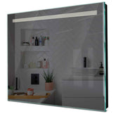 Specchio LED Quadrato | Controllo tramite interruttore a muro | Luce bianca neutra - Reyze Serie Minimal Modello 5